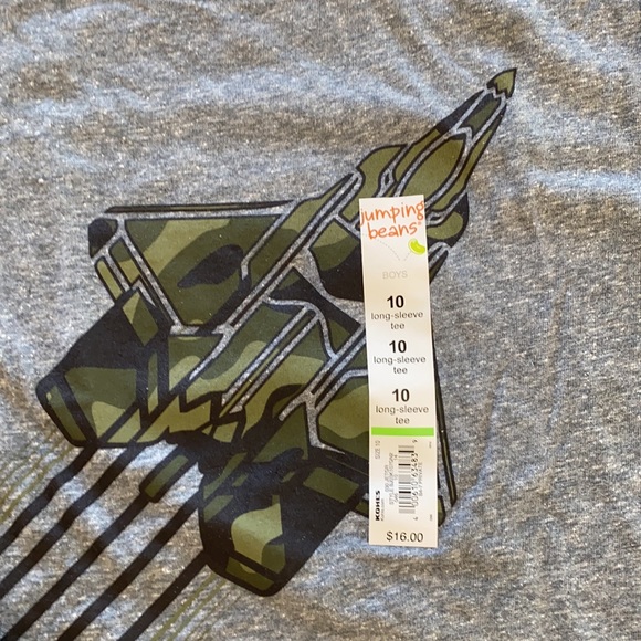 BRAND NEW camo jet layered long sleeve tee - Picture 2 of 4